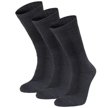 Seger Seger Strømper 3P Basic Cotton Sock Svart Str 43/46