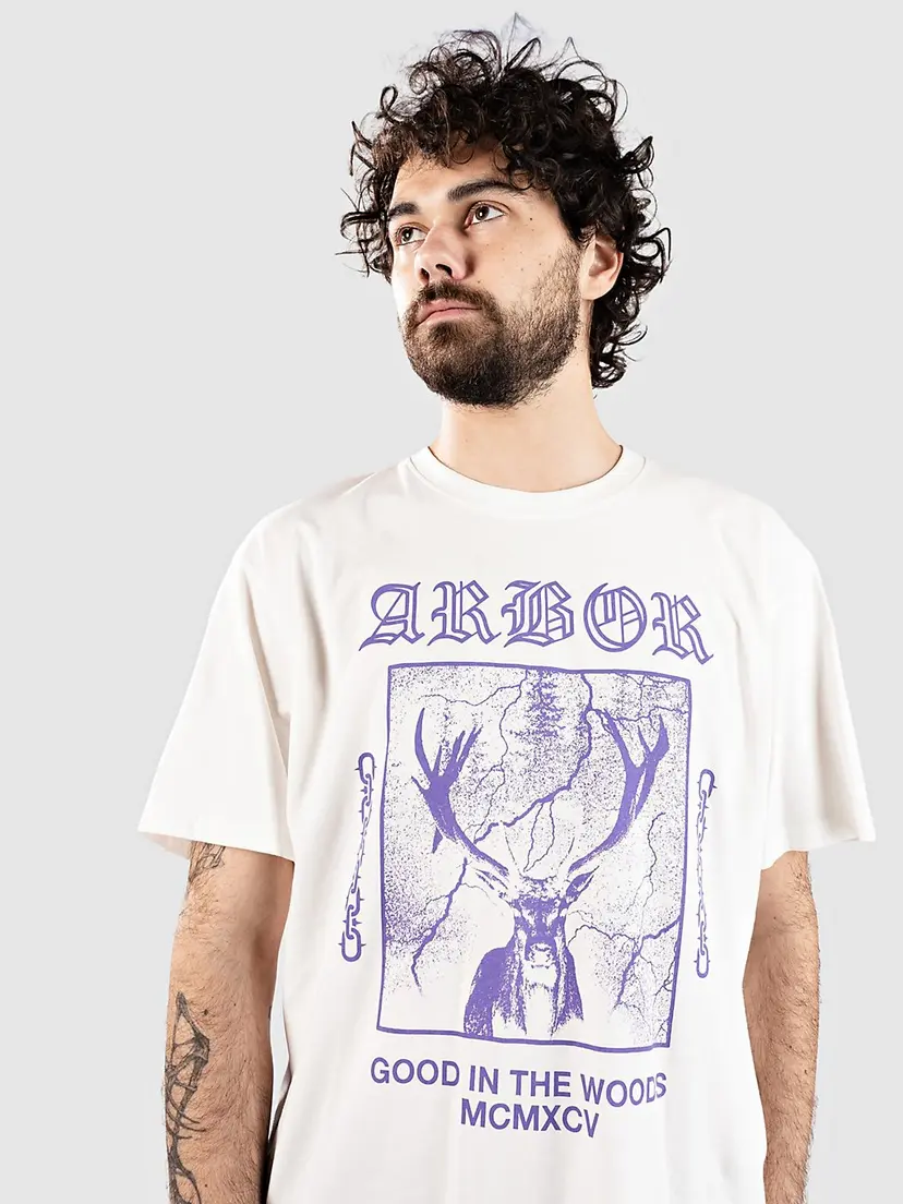 Arbor Arbor Stag T-skjorte hvit