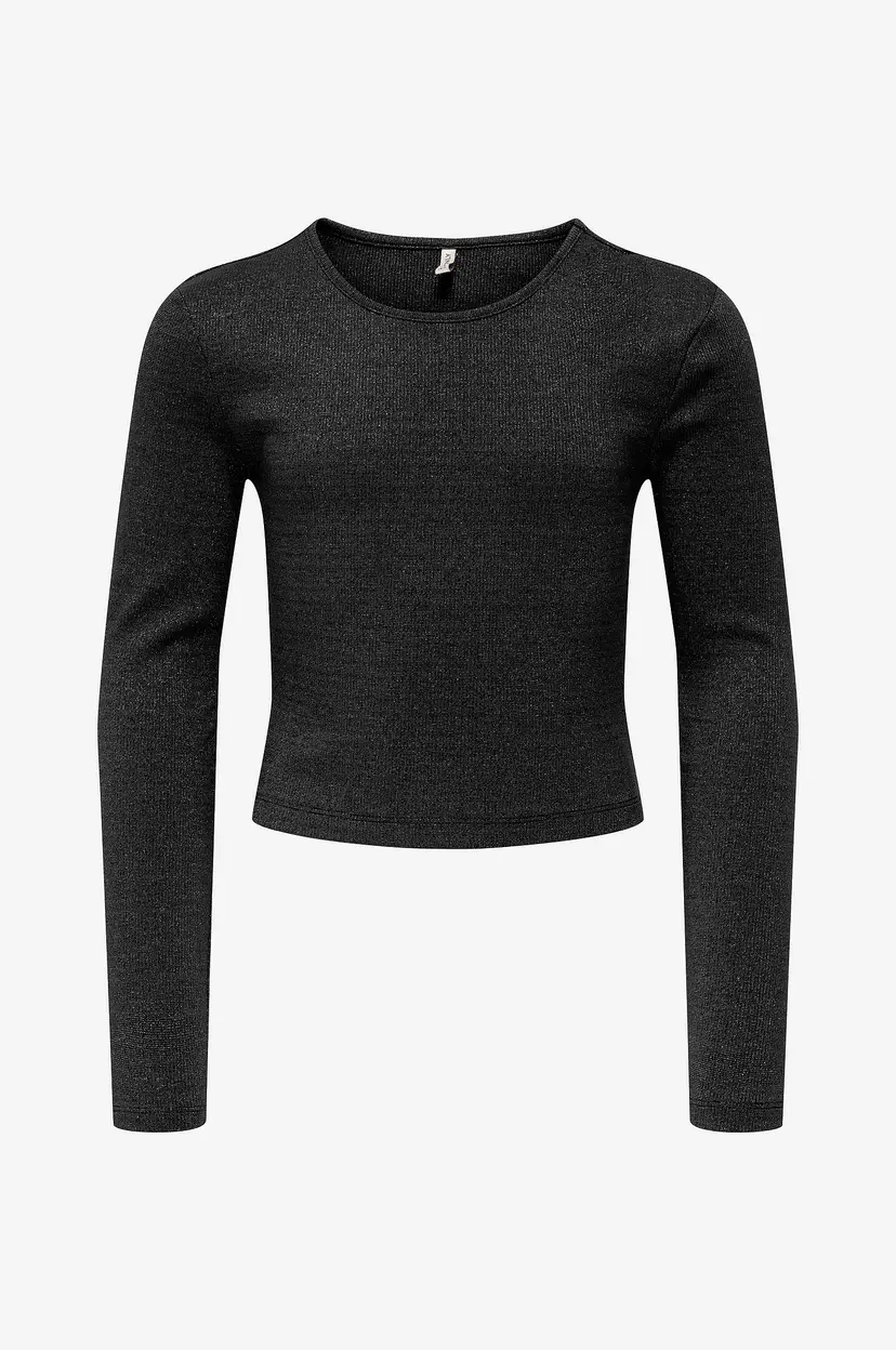 Kids Only Topp kogTrinny Life LS Glitter Cutout - Svart