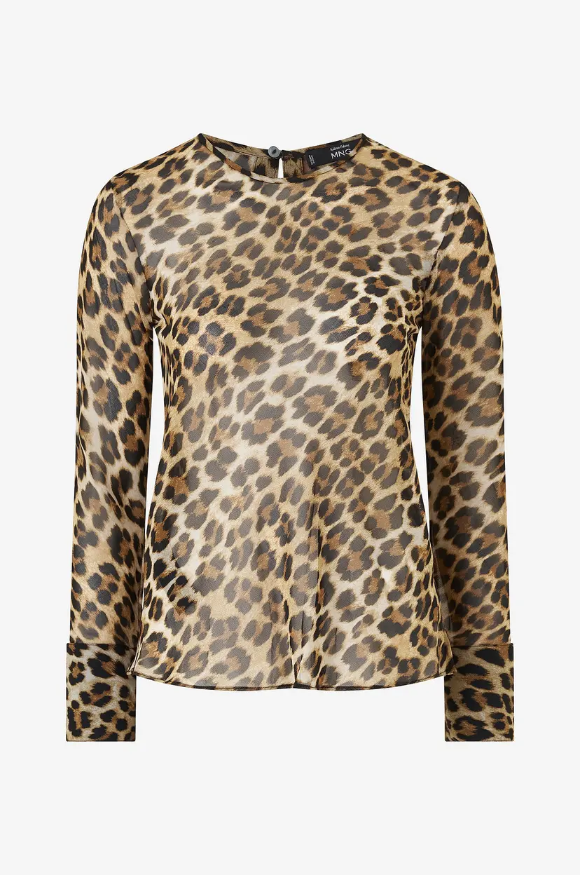 Mango Bluse Blouse Stark - Brun