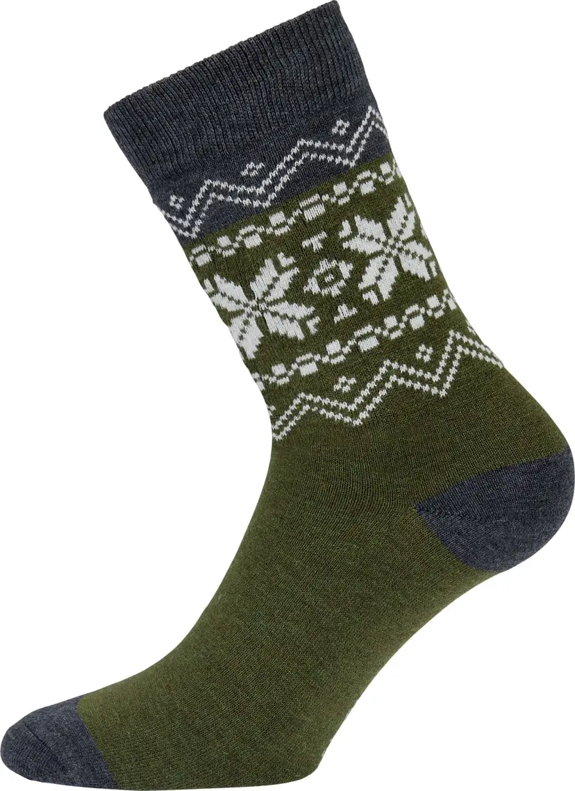 Gridarmor Gridarmor Heritage Merino Socks Green/Grey/White