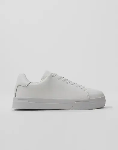 Selected Men Selected Men Slmdavid Chunky Leather Sneaker 2.0 Lave sneakers Hvit