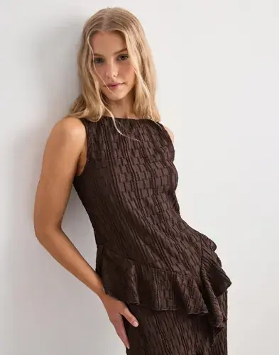 Vero Moda Vero Moda - Brun - Vmtamina Sl Asm Top Jrs Exp