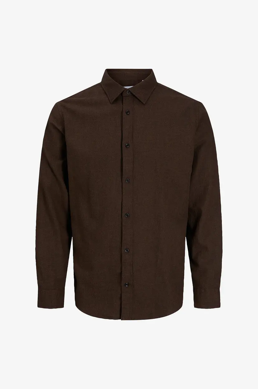 Jack & Jones Skjorte Jjefield Melange Shirt Ls Sn - Svart