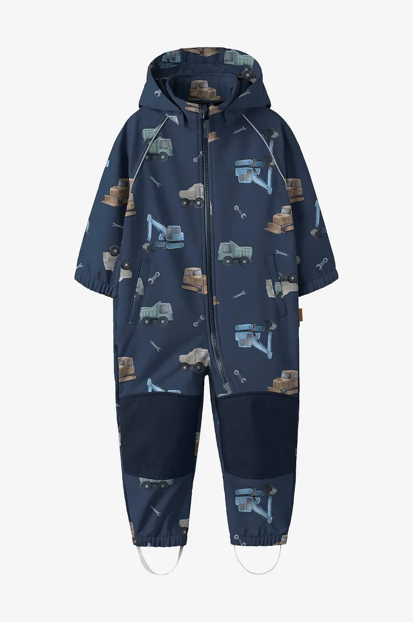 NAME IT Snekkerbukse Nmmalfa08 Softshell Suit Aop 1fo - Blå