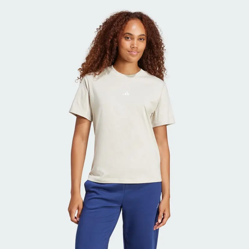 Adidas Essentials Small Logo Cotton T-skjorte