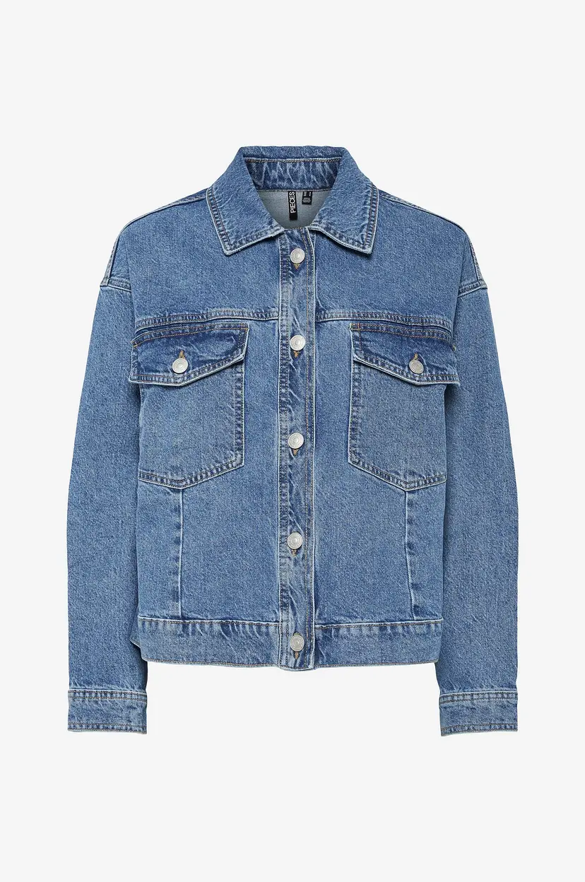 Pieces Denim jakke pcElma Denim Jacket - Blå