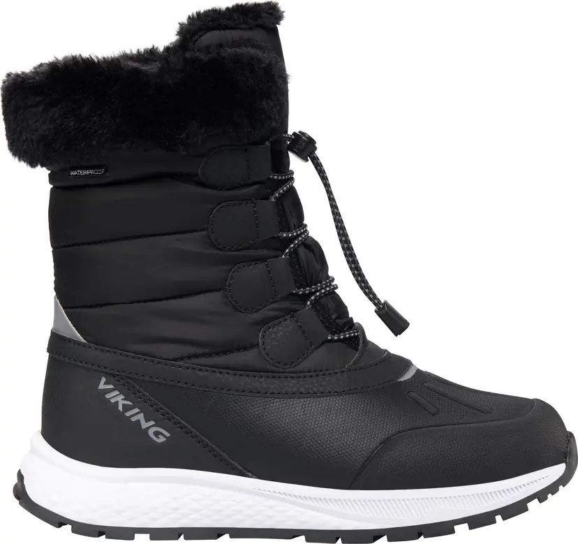 Viking Footwear Viking Footwear Kids' Equip Warm Waterproof Zip Black/Granite