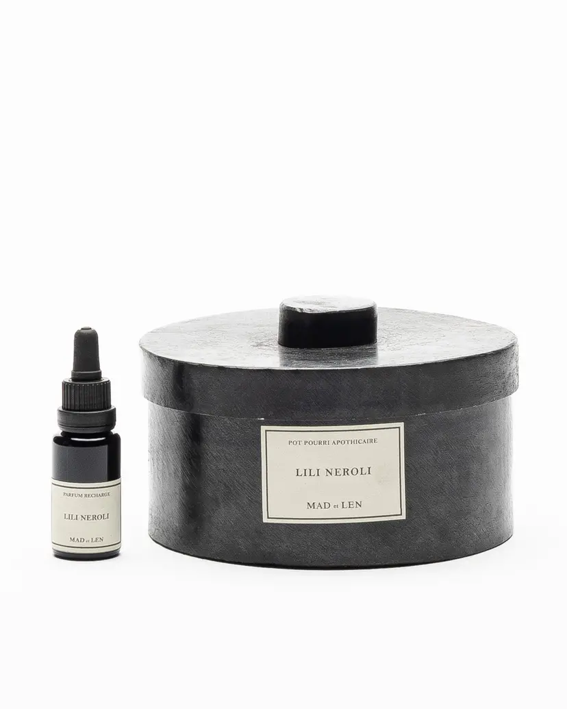 Mad et Len Mad et Len Pot Pourri Apothicaire Lili Neroli Black Diffuser stones