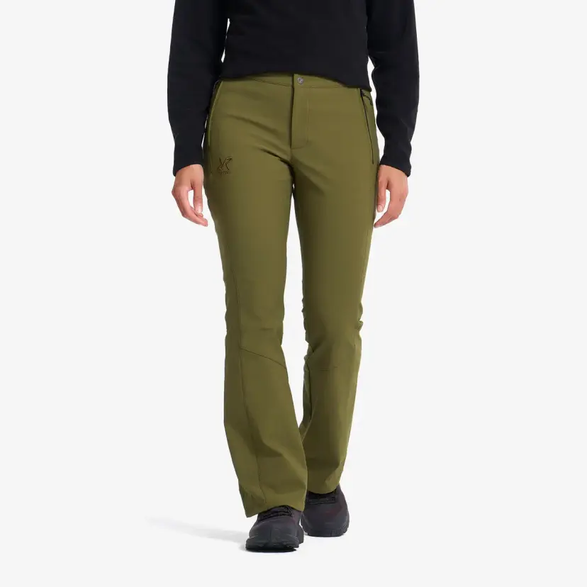 RevolutionRace Fjord Warm Stretch Pants Dame Dark Olive