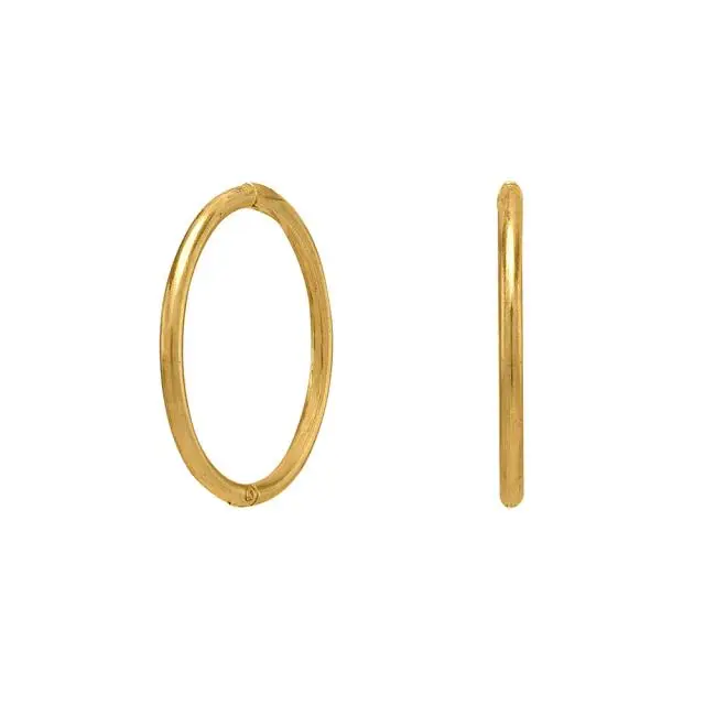 Nordahl Nordahl - Klik creoler i 8 karat guld, 12mm - 30162070300