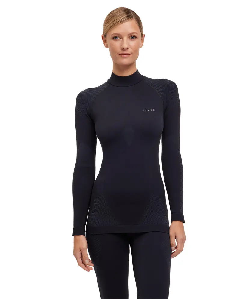 Falke Falke Women Long Sleeve Shirt Turtle Warm Black