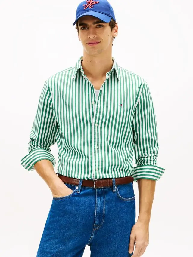 Tommy Hilfiger FLEX POPLIN CLASSIC STP RF SHIRT
