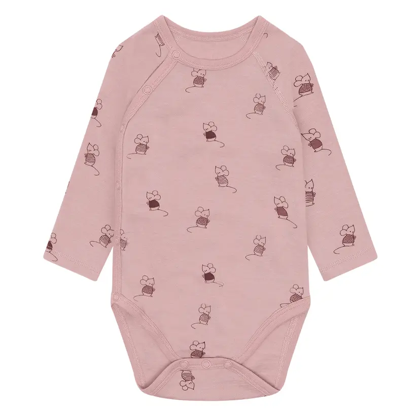 Hust and Claire Hust and Claire - Omslagsbody i Ull Bo Wrap Mouse Adobe Rose