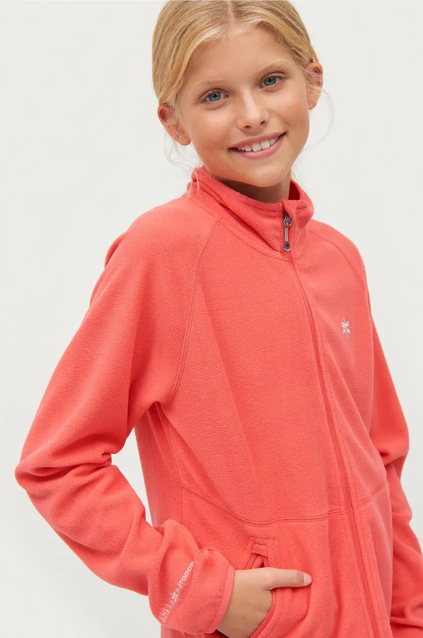 Áhkká Fleecejakke áhkká Jr - Rosa
