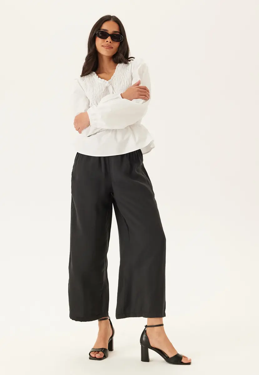 Bubbleroom Wide Ankle Modal Trousers