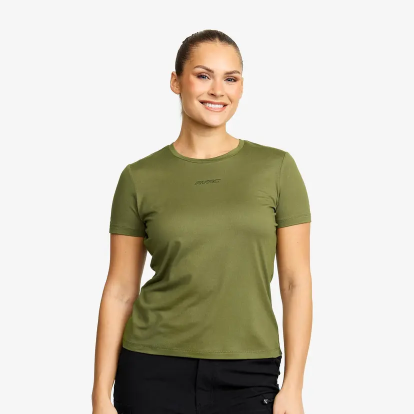 RevolutionRace Mission Logo T-shirt Dame Cypress