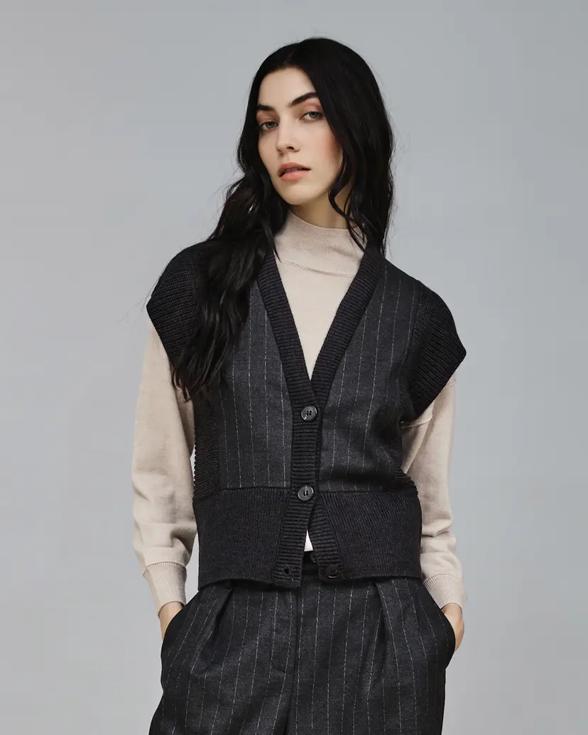 Nenette Nenette CODY Gray Vest
