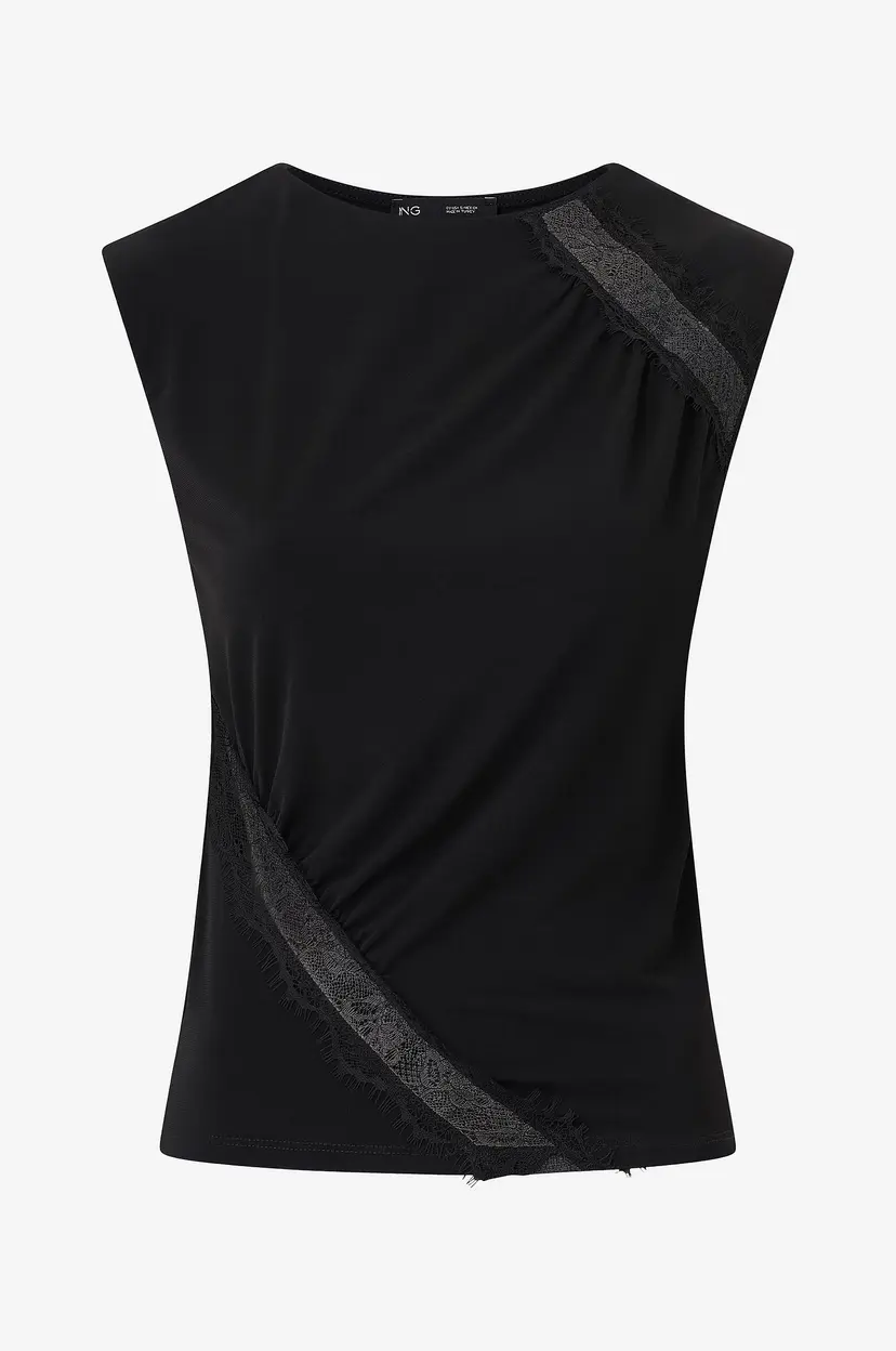 Mango Topp Cindy - Svart