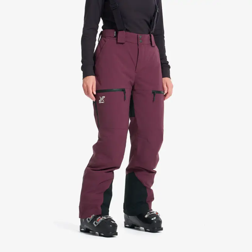RevolutionRace AccXel Insulated 2L Ski Pants Dame Mauve Wine