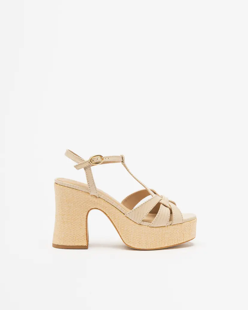 PROF PROF 232011 Beige High Heeled sandals