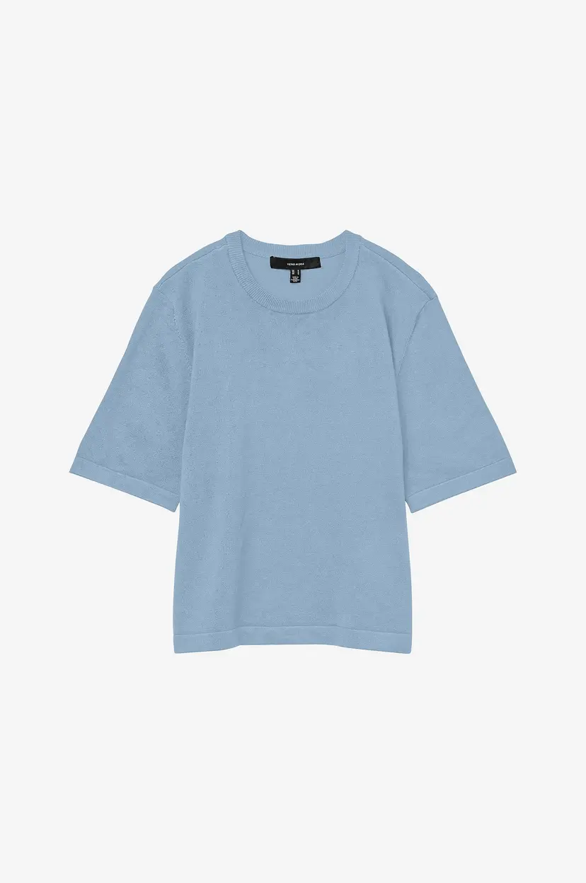 Vero Moda Topp vmSilje 2/4 O-neck Oversize - Blå
