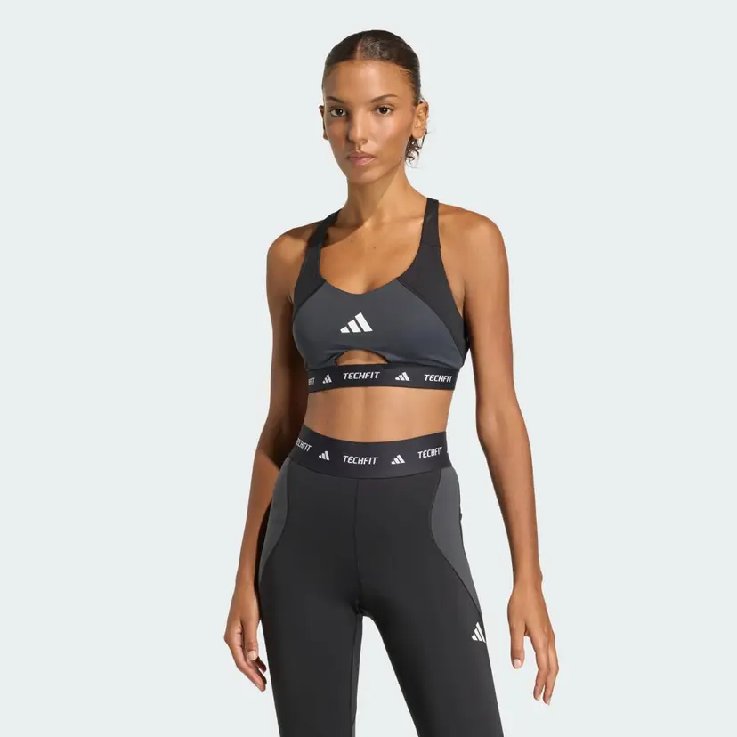 Adidas TECHFIT Workout Color Block Medium Support BH