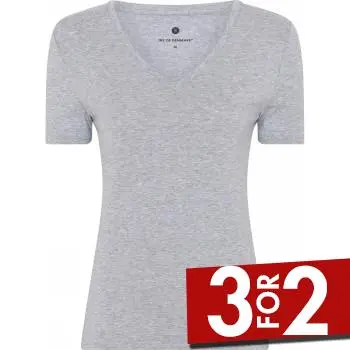 JBS of Denmark JBS of Denmark Bamboo V-neck Women Slim T-shirt Lysgrå X-Large Dame