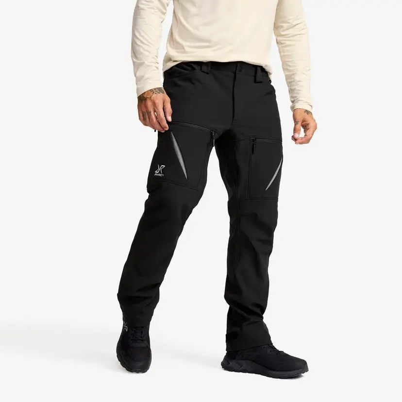 RevolutionRace Hiball Softshell Pants Herre Black