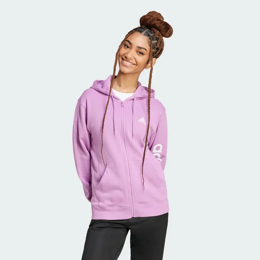 Adidas Essentials Linear Full-Zip French Terry Hettegenser