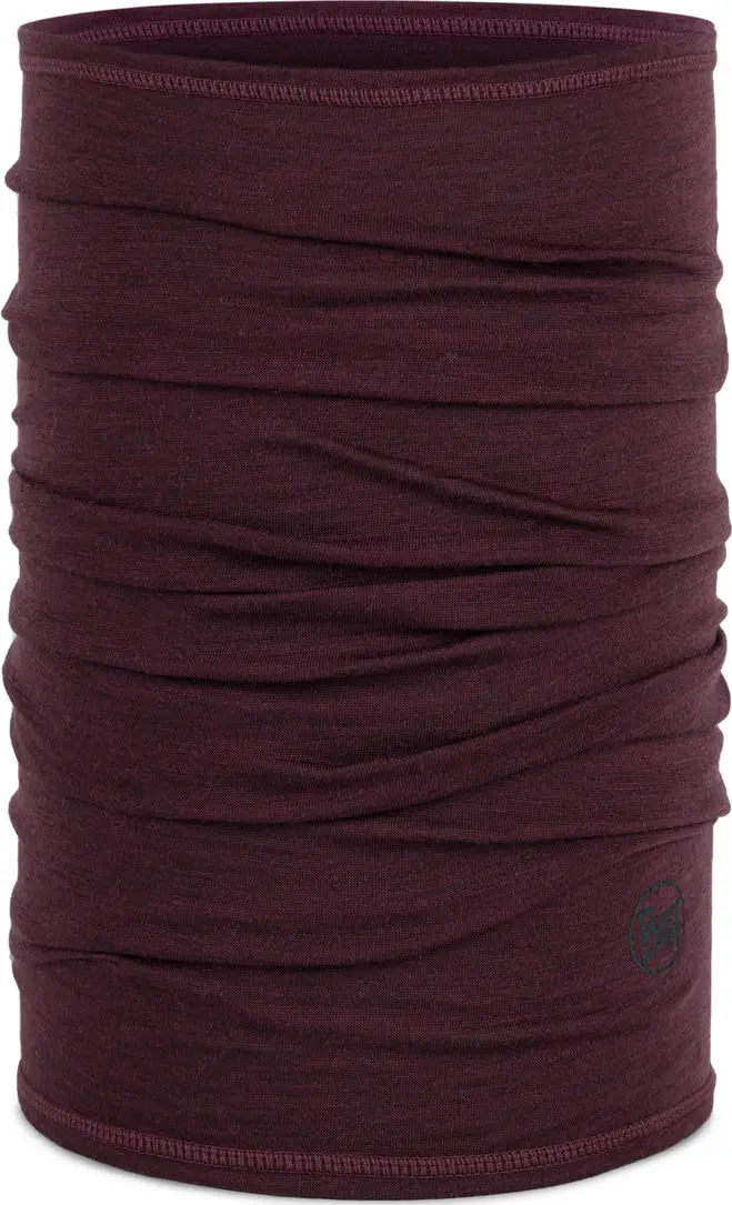 Buff Buff Merino Lightweight Neckwear Solid Garnet