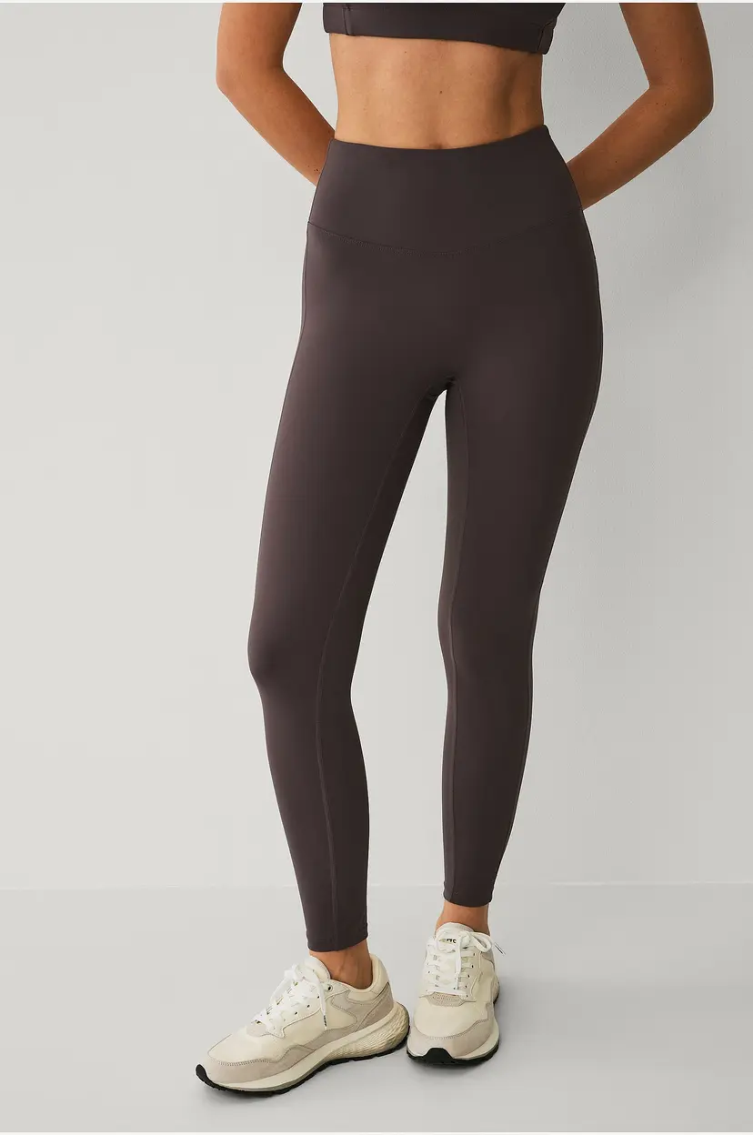 Ellos STUDIO Treningstights Studio Tights Flat Front Core - Brun