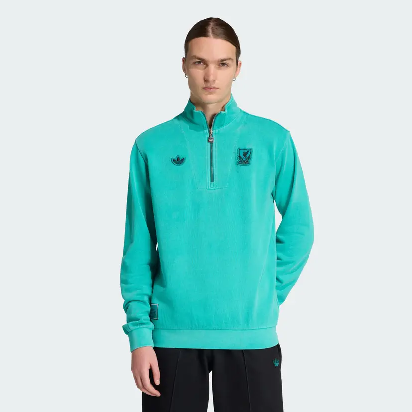 Adidas Liverpool FC Terrace Icons Half-Zip Overdel