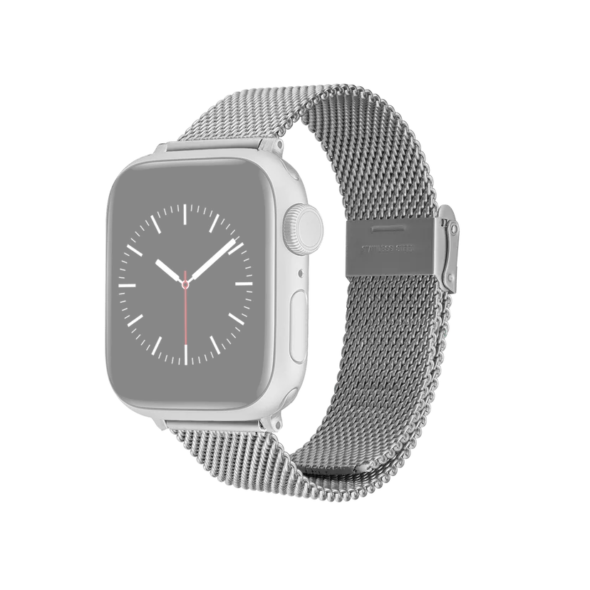 Daniel Wellington Silver Smartwatch Strap Sandblasted Mesh | DW