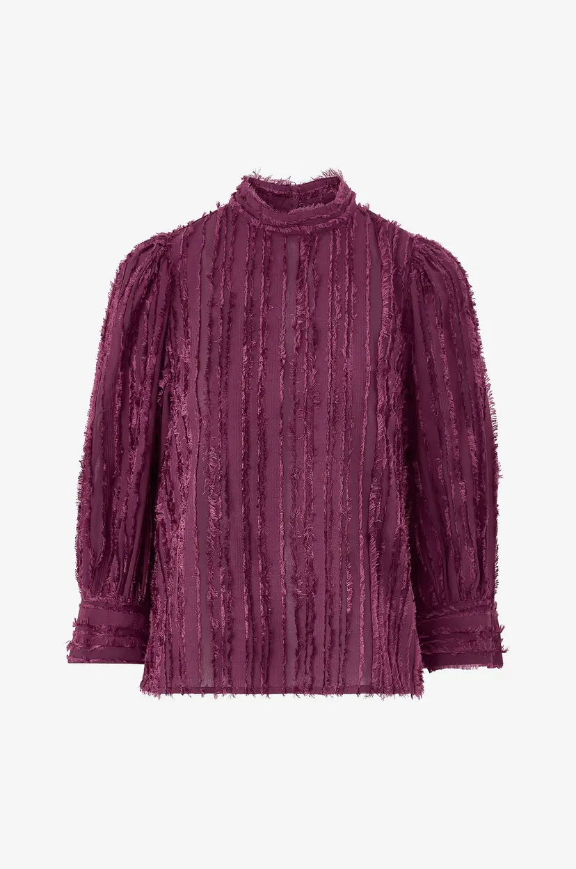 Ellos Collection Bluse med puffermer - Lilla