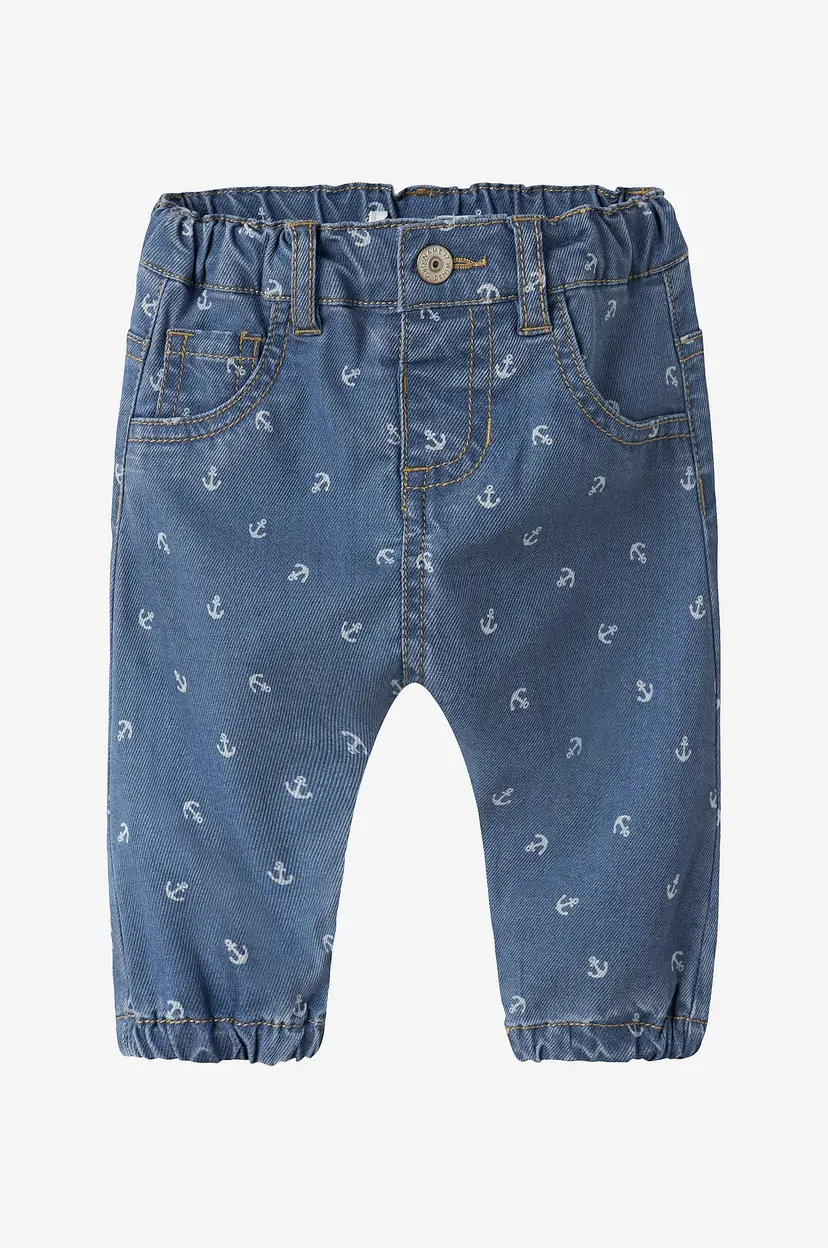 Name it baby Jeans nbmBen Bow Tap R Aop Jeans 1103 - Blå