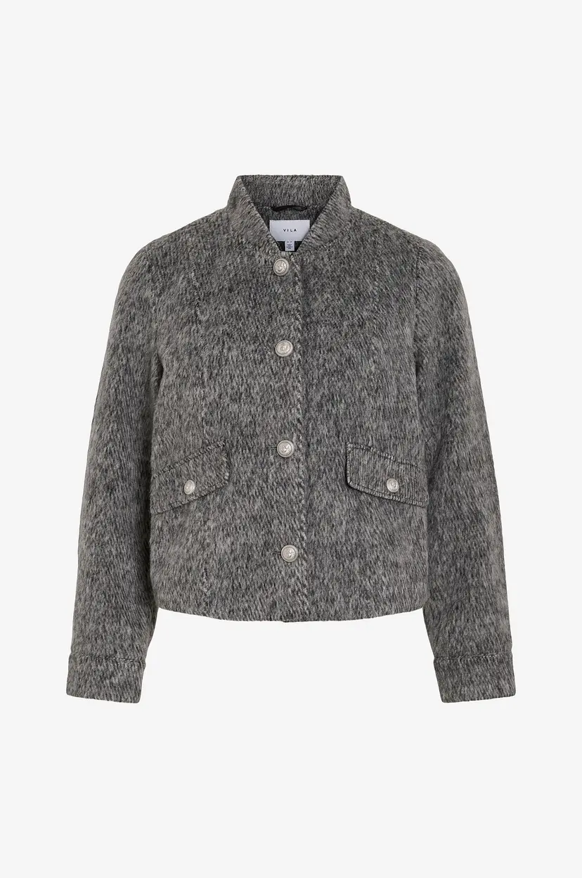 Vila Jakke viChichi L/S Short Jacket - Grå