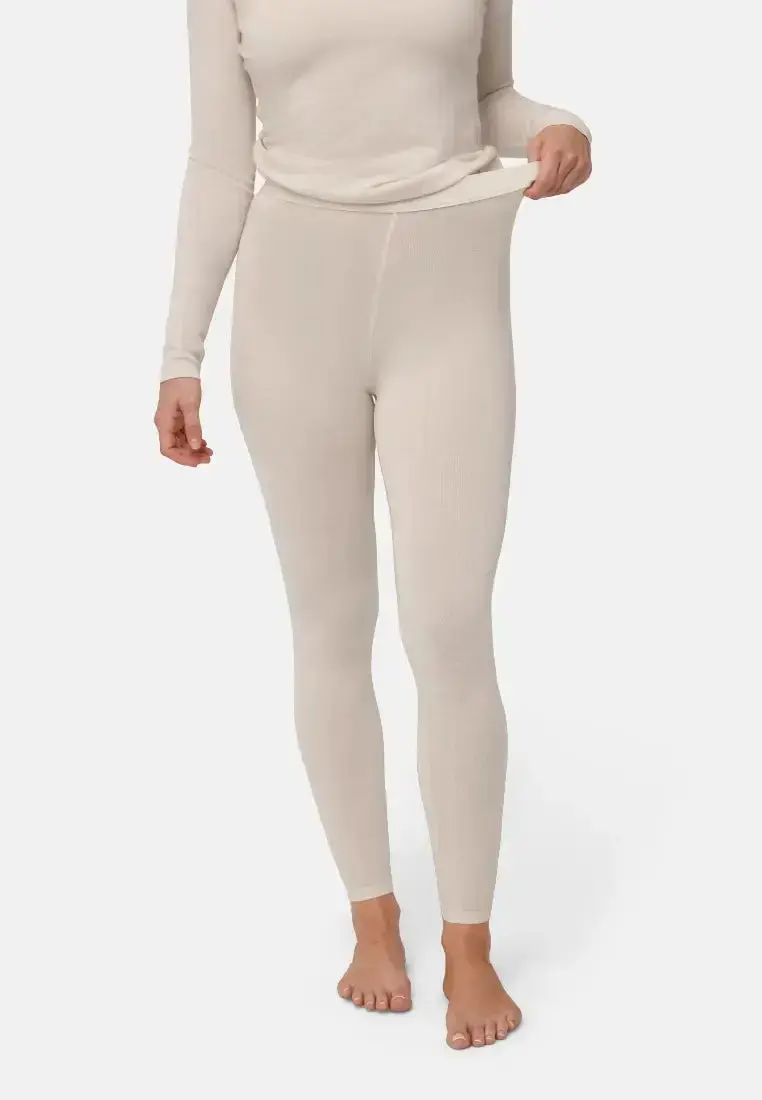 DANISH ENDURANCE DANISH ENDURANCE Merino Skiunderbukser, Offwhite, M