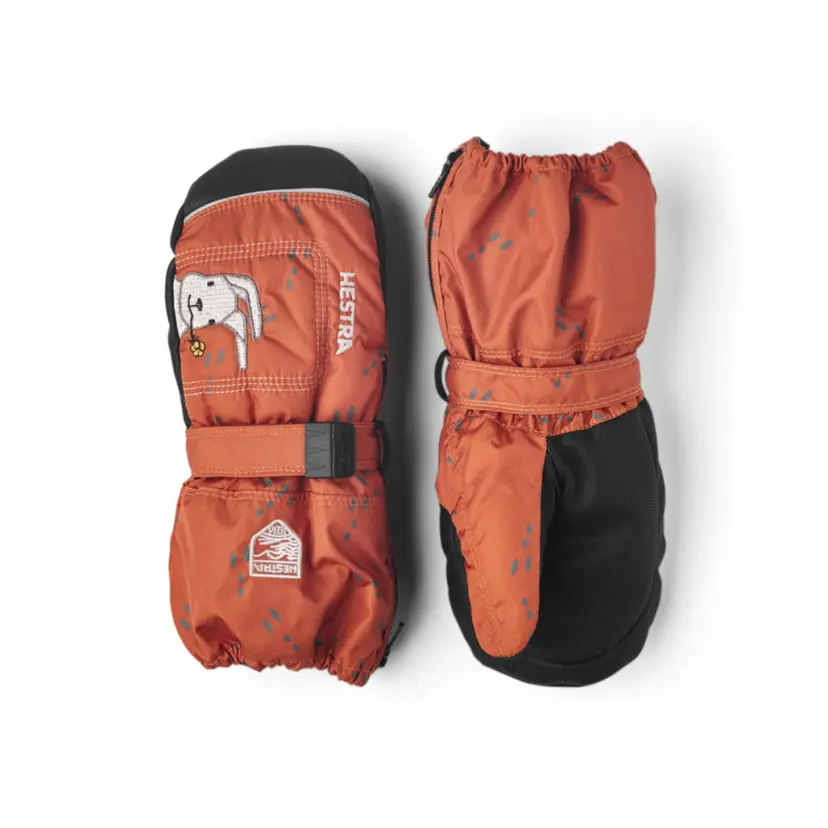 Hestra Hestra - Votter Baby Zip Long Print Orange