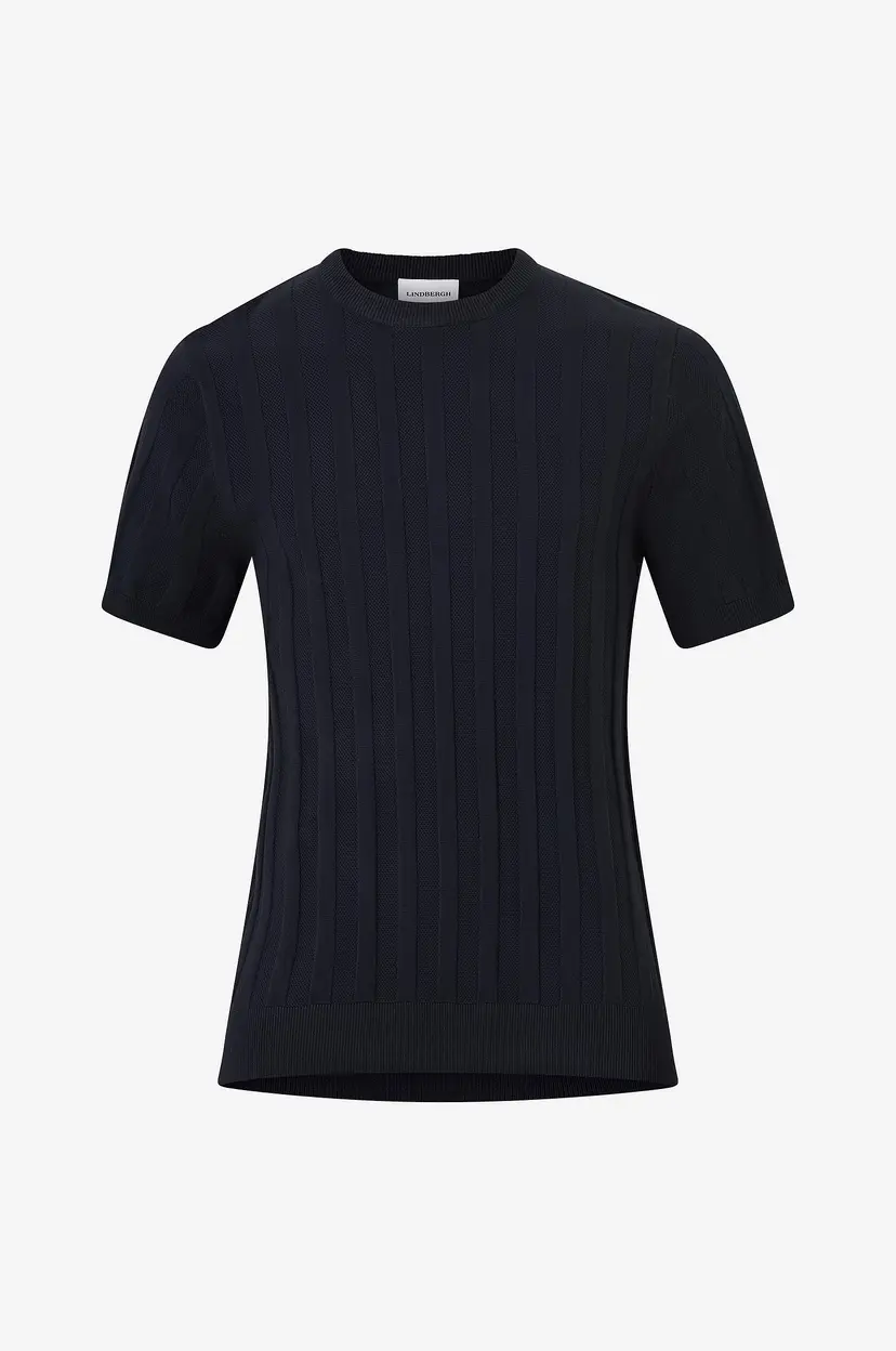 Lindbergh Genser Knitted Crew Neck - Blå