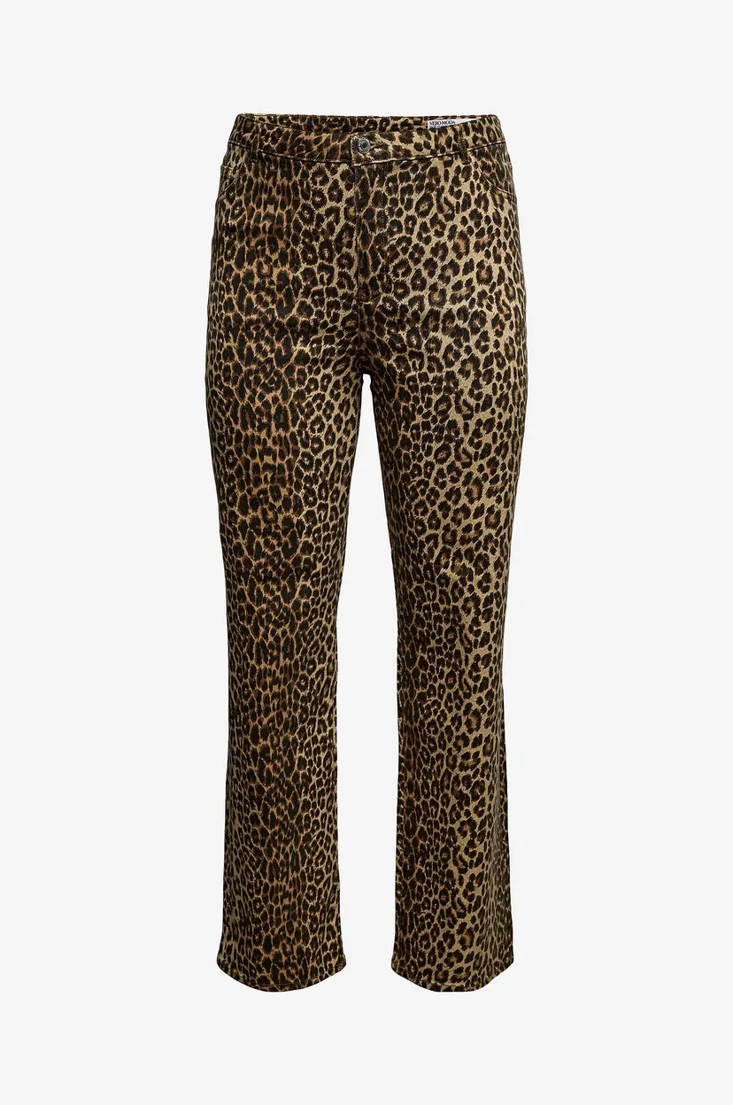 Vero Moda Curve Jeans vmcTessa HR Wide Stretch Aop - Brun