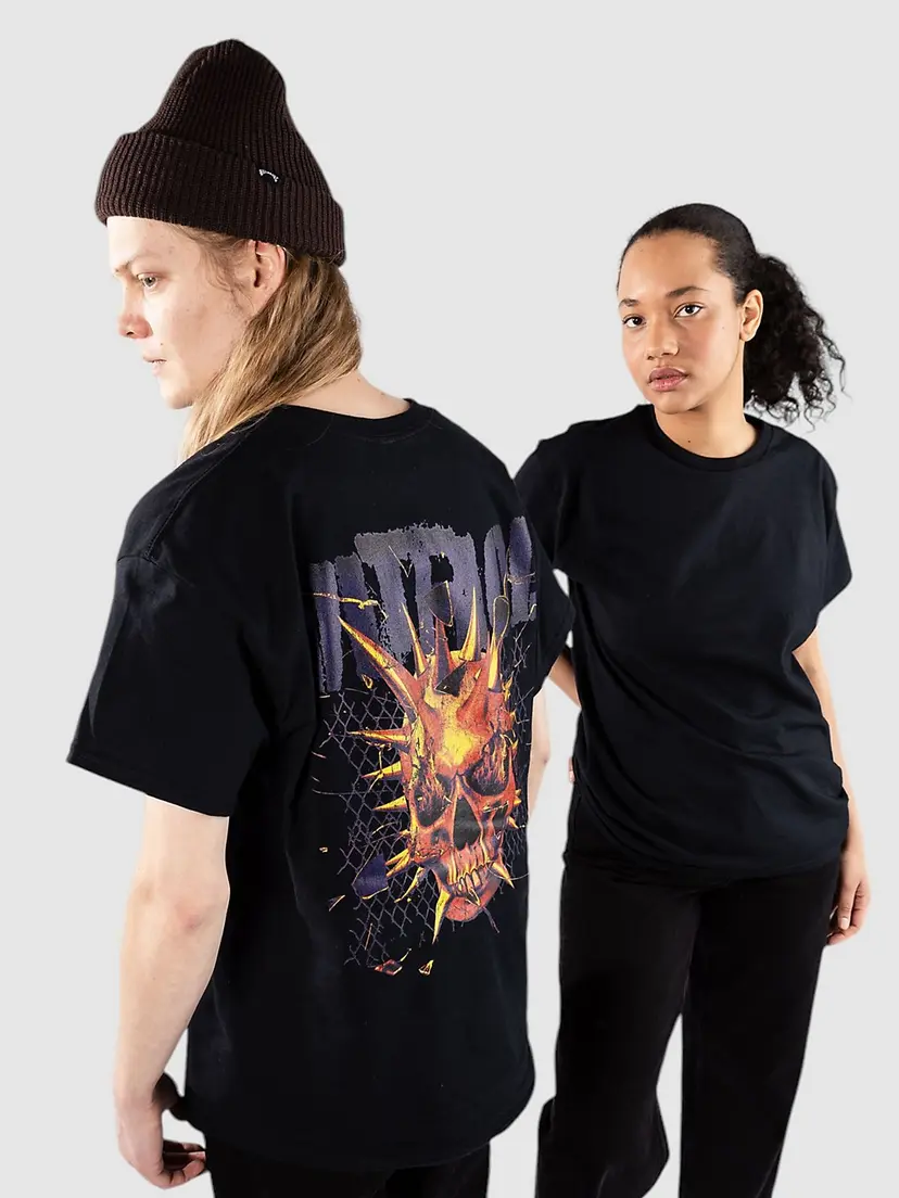 Vitriol Vitriol Punk Skeleton T-skjorte svart
