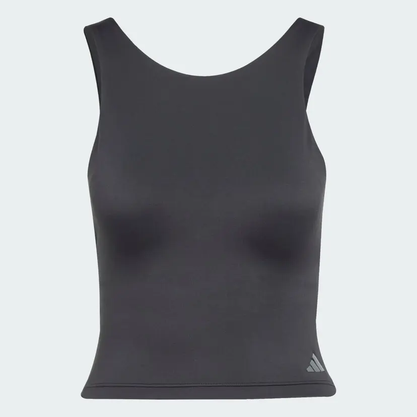 Adidas Yoga Crop Tank Top With Inner Shelf Bra