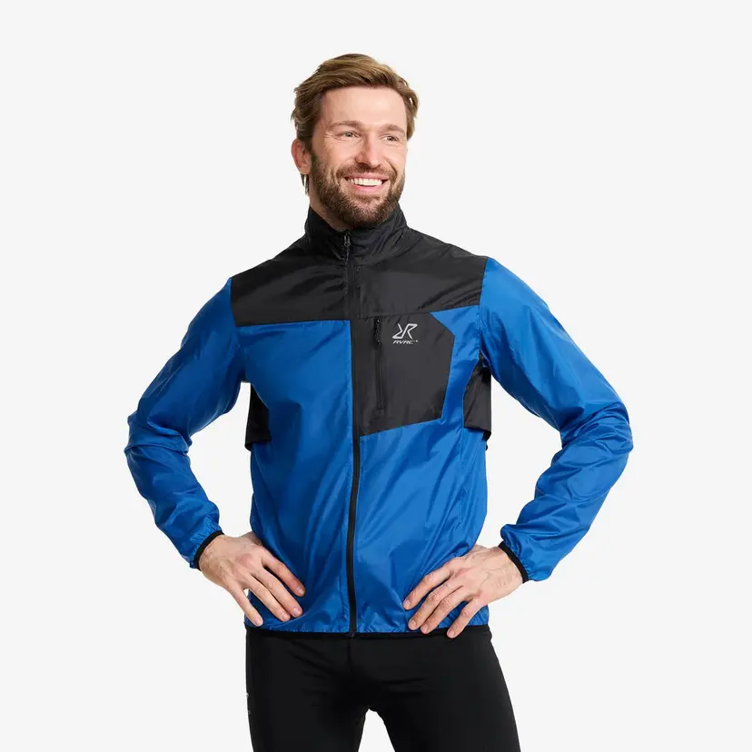 RevolutionRace Unit Light Windbreaker Herre Imperial Blue/Black