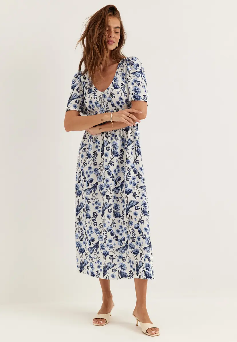 Bubbleroom Butterfly Tie Back Midi Dress