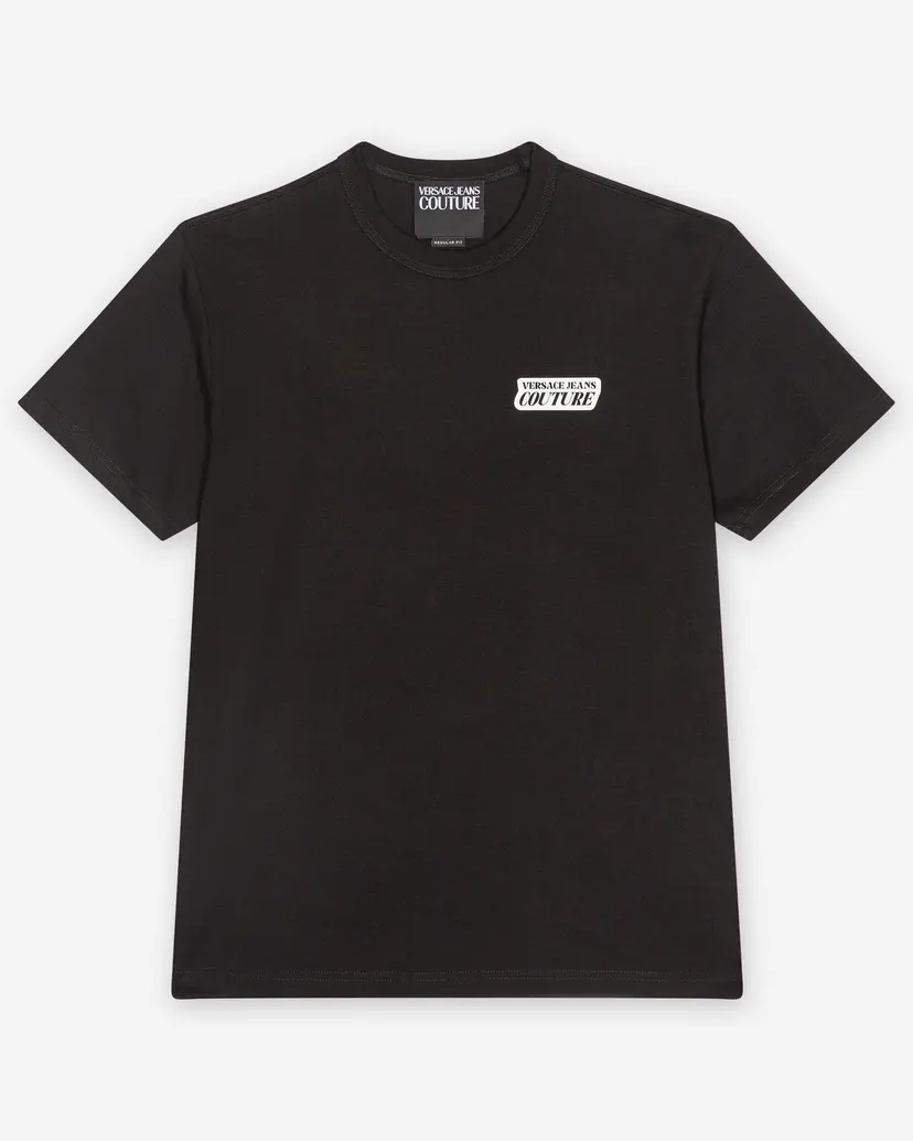 Versace Jeans Couture Versace Jeans Couture R Square Print Black T-shirt