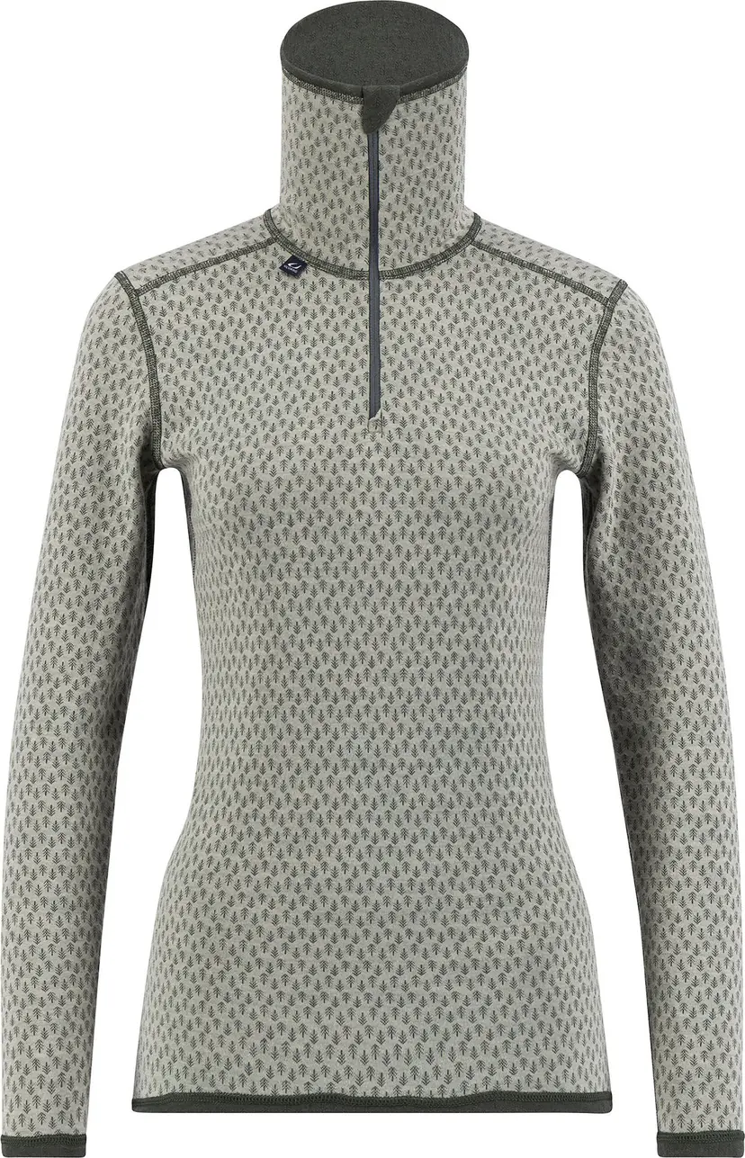 Ulvang Ulvang Women's Comfort 200 Turtle Neck With Zip Agate Grey/Urban Chic