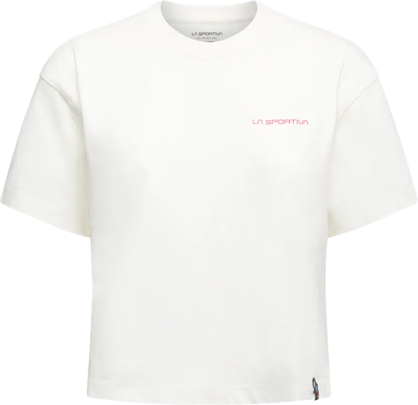 La Sportiva La Sportiva Women's Redgarden Crop T-Shirt Chalk/Azalea
