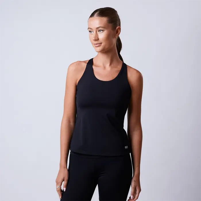 CLN ATHLETICS Fuse Singlet 2 in 1 Topp Svart