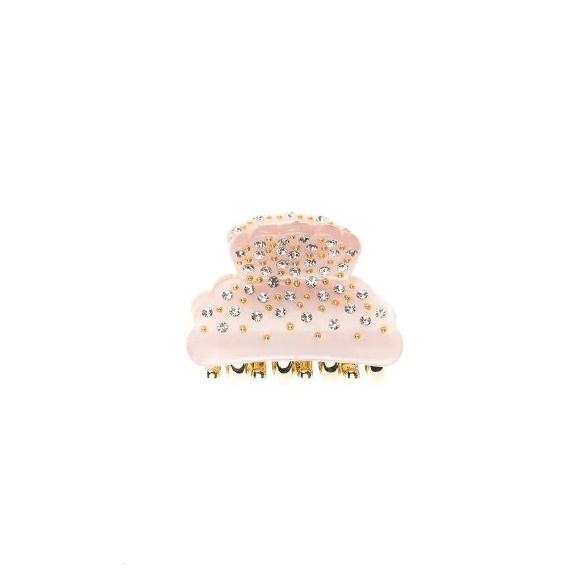 Dark Crystal Hair Claw Small Pale Rose